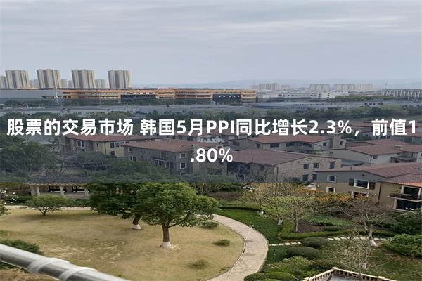 股票的交易市场 韩国5月PPI同比增长2.3%，前值1.80%