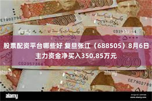 股票配资平台哪些好 复旦张江（688505）8月6日主力资金净买入350.85万元